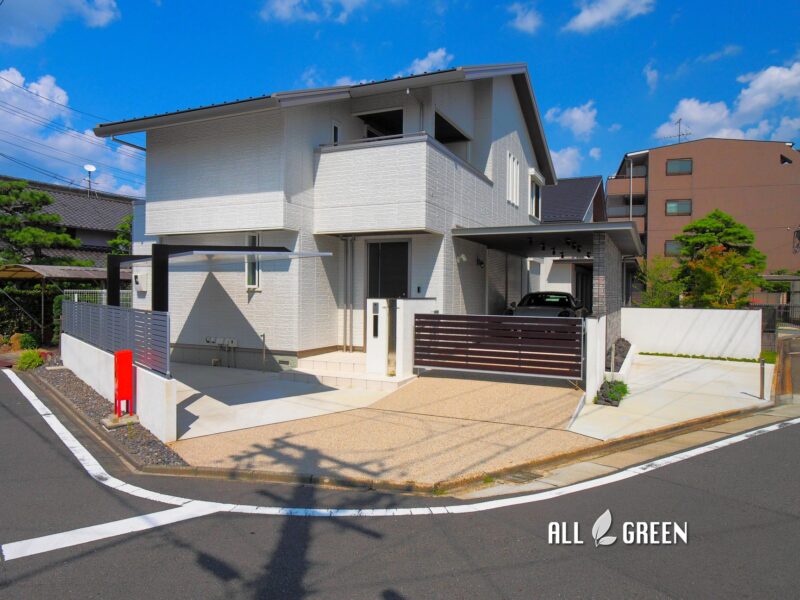 シンプルを基調にデザインした新築外構　愛知県名古屋市